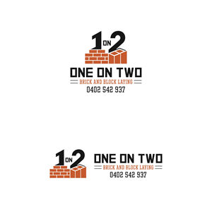 Logo-Design von BANI GD für One on Two Brick and Block Laying | Design: #37584936