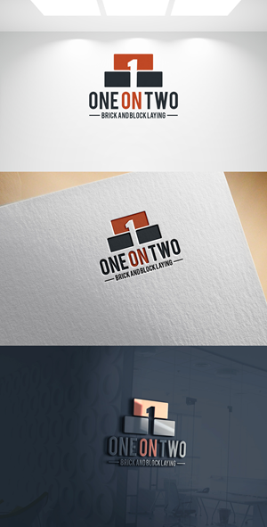 Logo Design by Joseph Robert for One on Two Brick and Block Laying | Design: #37584943