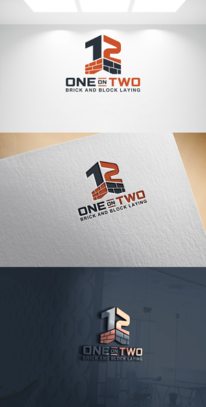Logo Design by Joseph Robert for One on Two Brick and Block Laying | Design: #37584944