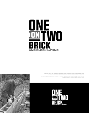Logo-Design von apik. für One on Two Brick and Block Laying | Design: #37583834