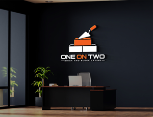 Logo Design by InkPilot_Studio™ for One on Two Brick and Block Laying | Design: #37584659