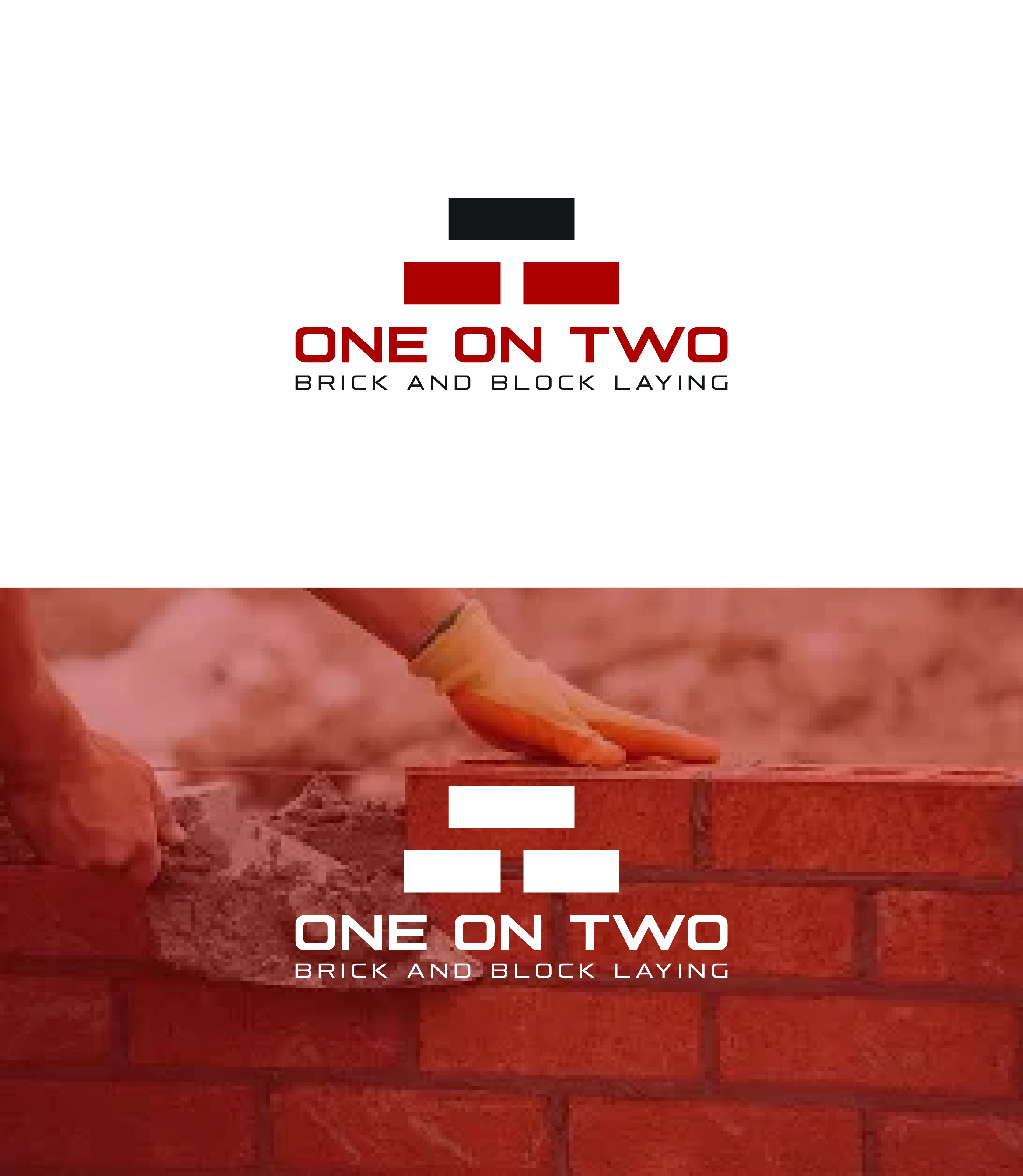 Logo-Design von nasim33 für One on Two Brick and Block Laying | Design #37587335