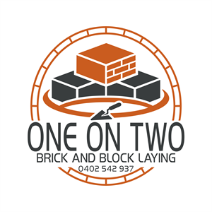 Logo-Design von Eldmal Design für One on Two Brick and Block Laying | Design: #37626766