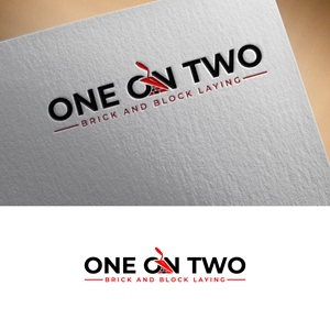 Logo Design by ExclusiveMind for One on Two Brick and Block Laying | Design: #37592090