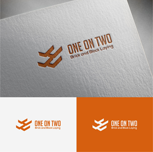 Logo-Design von Jeferson HP für One on Two Brick and Block Laying | Design #37584420