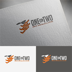 Logo Design by Jeferson HP for One on Two Brick and Block Laying | Design: #37584421