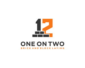 Logo Design by Deelogo.id for One on Two Brick and Block Laying | Design: #37590172