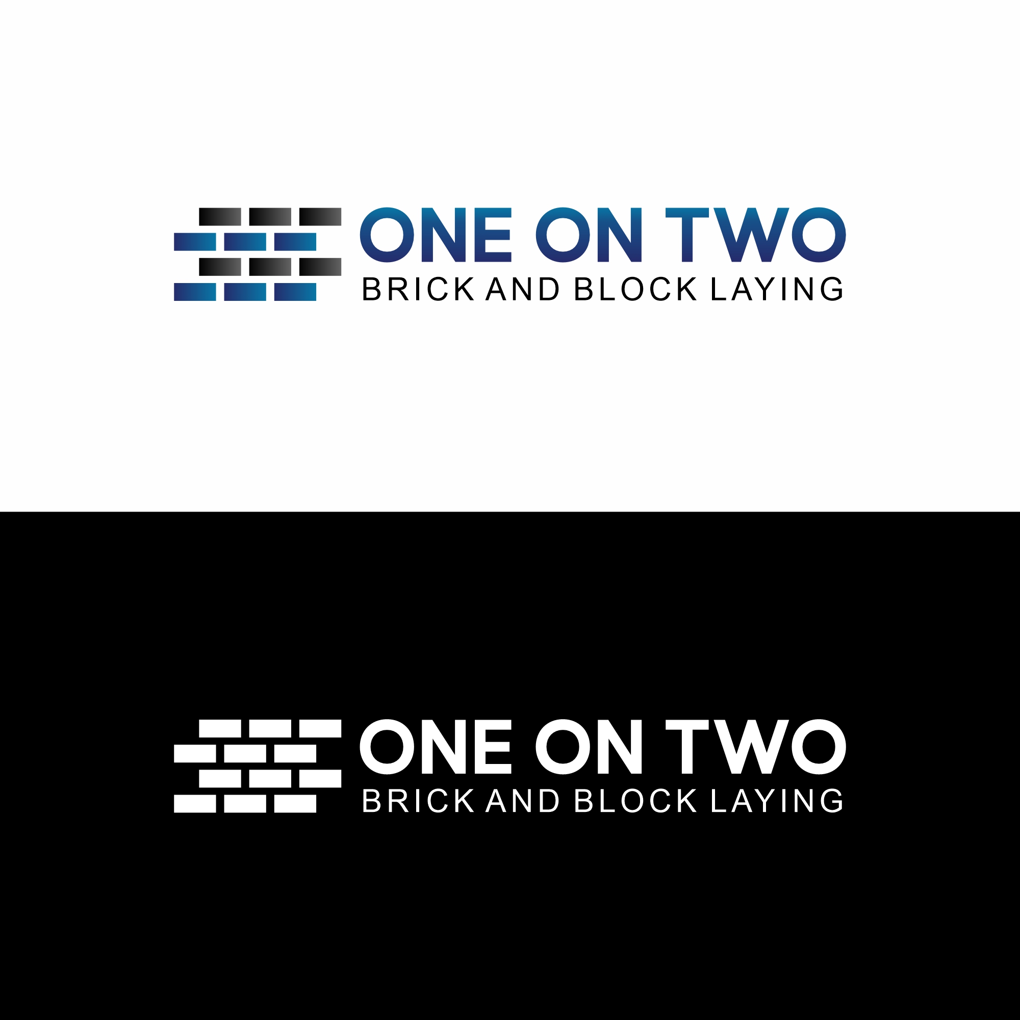 Logo-Design von neni für One on Two Brick and Block Laying | Design #37585591