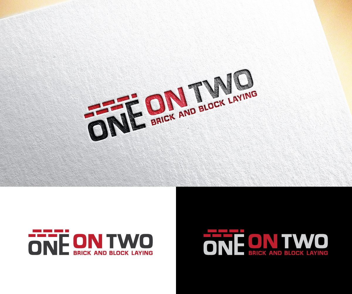 Logo-Design von WB NAG für One on Two Brick and Block Laying | Design #37586424