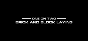 Logo Design by belayat733 for One on Two Brick and Block Laying | Design: #37584976