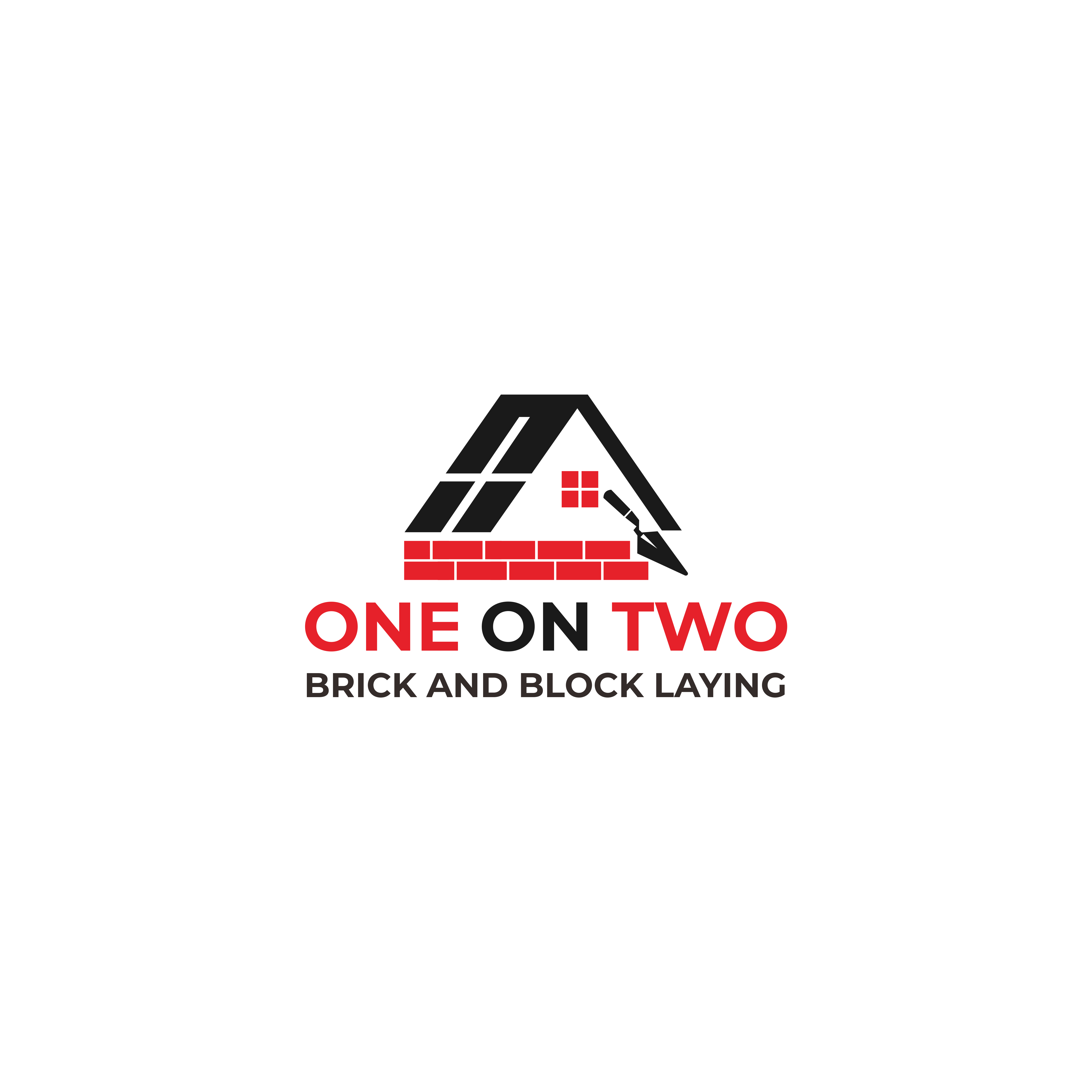 Logo-Design von noktah für One on Two Brick and Block Laying | Design #37587746