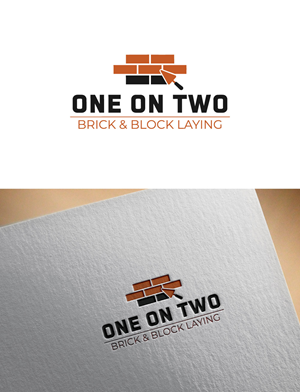Logo Design by shekhor for One on Two Brick and Block Laying | Design: #37583755