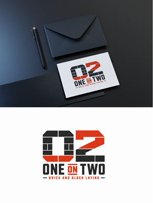 Logo Design by Nanas91 for One on Two Brick and Block Laying | Design: #37593580