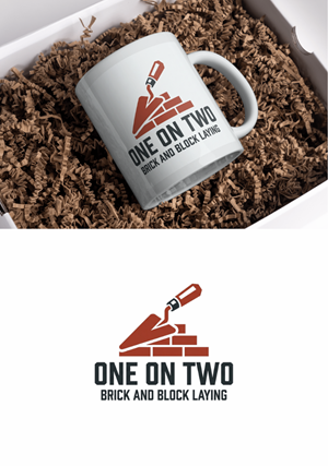 Logo Design by Nanas91 for One on Two Brick and Block Laying | Design: #37593582