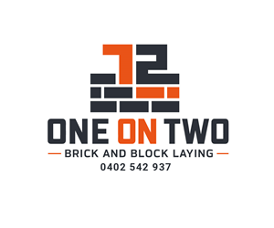 Logo Design by Mala Begum for One on Two Brick and Block Laying | Design: #37586320