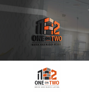 Logo Design by ZML Agency for One on Two Brick and Block Laying | Design: #37586074