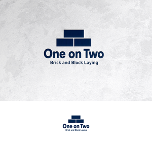Logo Design by Sain G for One on Two Brick and Block Laying | Design: #37587053