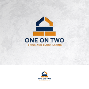Logo Design by Sain G for One on Two Brick and Block Laying | Design: #37587054