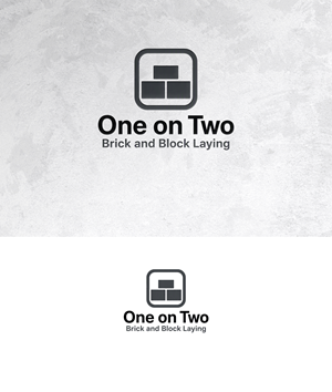 Logo Design by zamdi for One on Two Brick and Block Laying | Design: #37592881