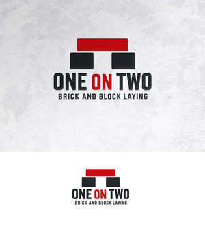 Logo Design by zamdi for One on Two Brick and Block Laying | Design: #37592883