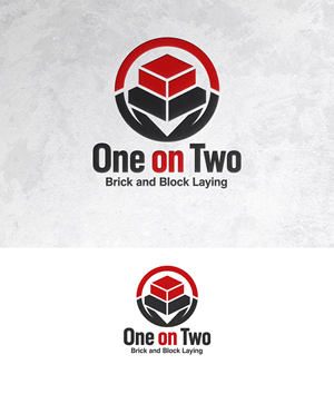 Logo Design by zamdi for One on Two Brick and Block Laying | Design: #37592884