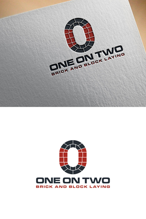 Logo Design by Z0omie99 for One on Two Brick and Block Laying | Design: #37587339