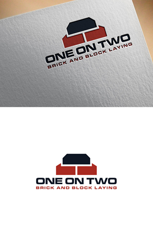 Logo Design by Z0omie99 for One on Two Brick and Block Laying | Design: #37587340