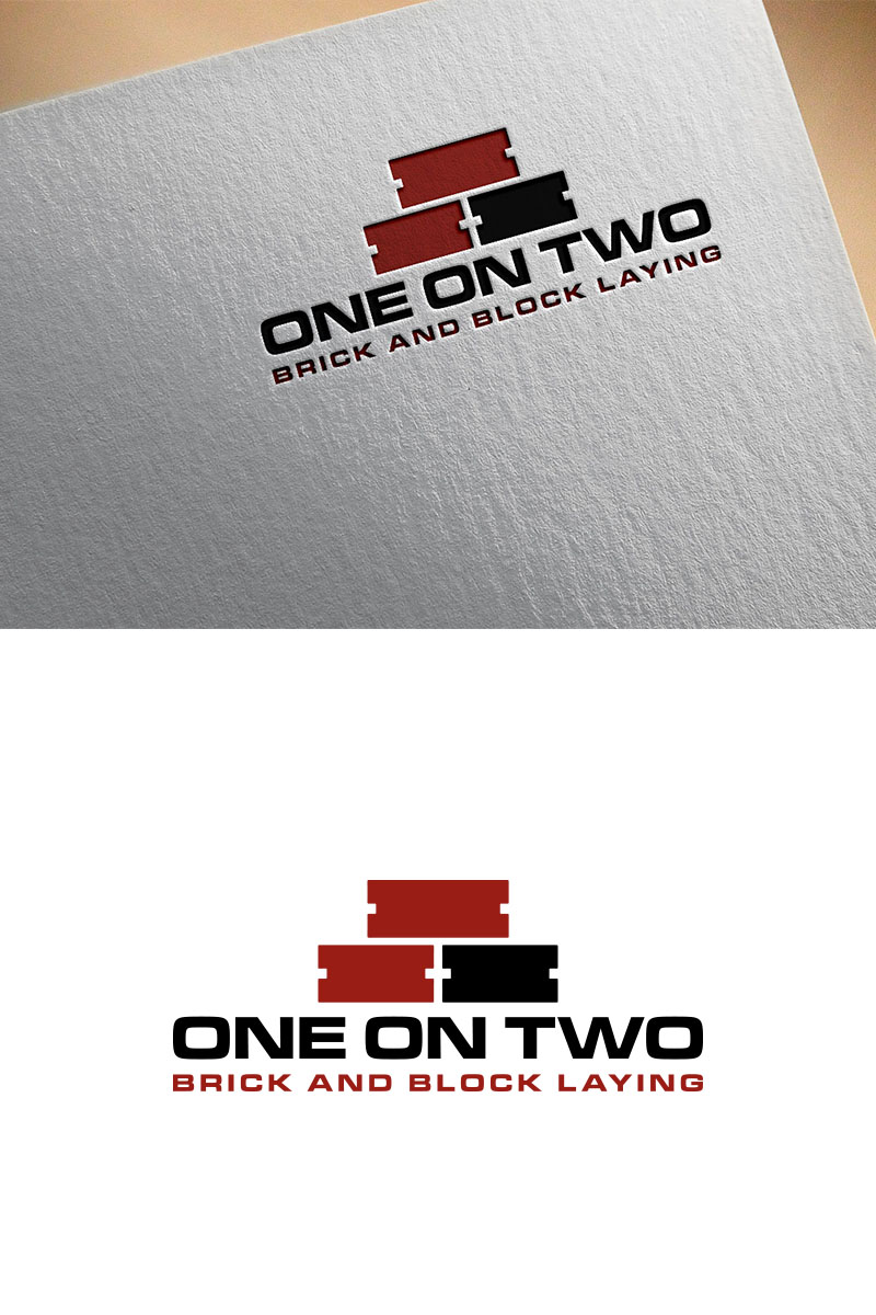Logo-Design von Z0omie99 für One on Two Brick and Block Laying | Design #37587341
