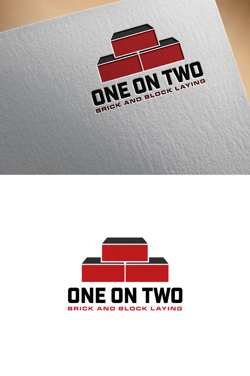 Logo-Design von Z0omie99 für One on Two Brick and Block Laying | Design #37587342