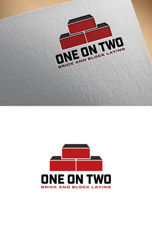 Logo Design by Z0omie99 for One on Two Brick and Block Laying | Design: #37587342