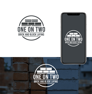 Logo Design by Asif  Maqsood for One on Two Brick and Block Laying | Design: #37584386
