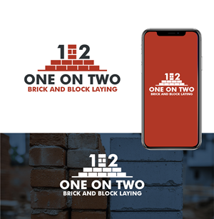 Logo Design by Asif  Maqsood for One on Two Brick and Block Laying | Design: #37584387