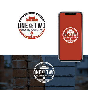 Logo-Design von Asif  Maqsood für One on Two Brick and Block Laying | Design #37584433