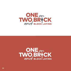 Logo-Design von Sujit Banerjee für One on Two Brick and Block Laying | Design: #37587586