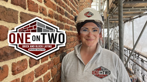Logo Design by omdesign philippines for One on Two Brick and Block Laying | Design: #37583822