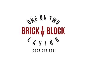 Logo Design by budiutomobudiutomo2015 for One on Two Brick and Block Laying | Design: #37800361
