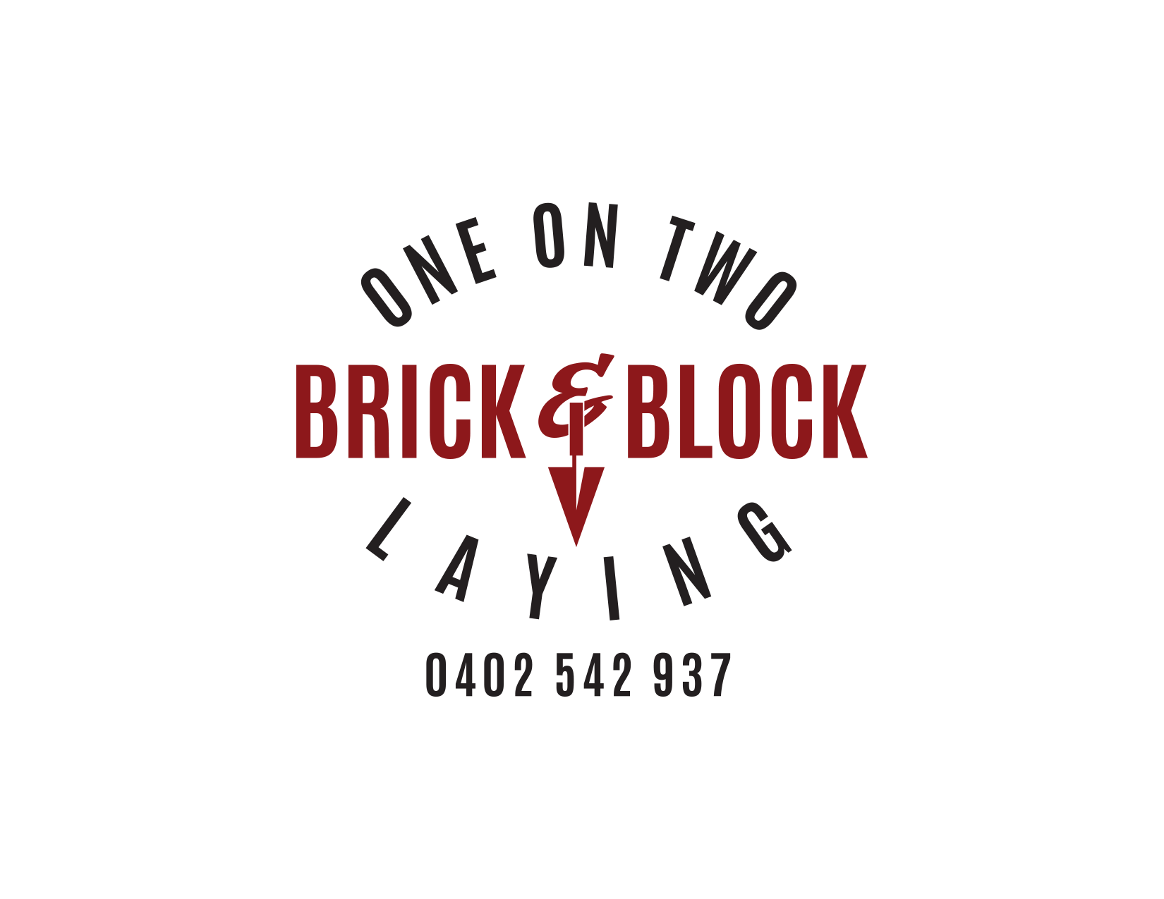 Logo-Design von budiutomobudiutomo2015 für One on Two Brick and Block Laying | Design #37800734