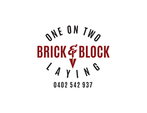 Logo Design by budiutomobudiutomo2015 for One on Two Brick and Block Laying | Design: #37800734