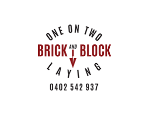 Logo Design by budiutomobudiutomo2015 for One on Two Brick and Block Laying | Design: #37809661