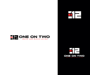 Logo Design by Mystrix for One on Two Brick and Block Laying | Design: #37586024