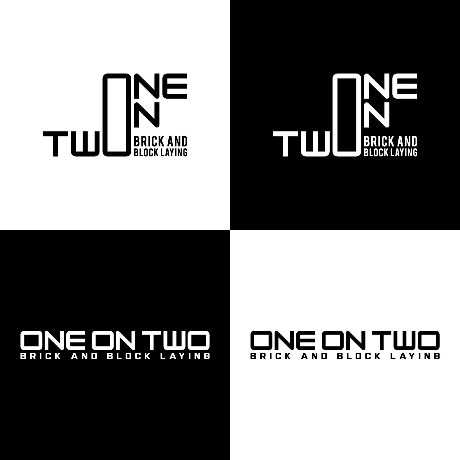 Design de Logo par 4tech services pour One on Two Brick and Block Laying | Design #37585105