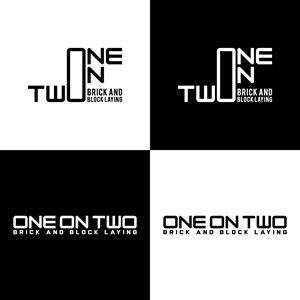 Logo Design by 4tech services for One on Two Brick and Block Laying | Design: #37585105