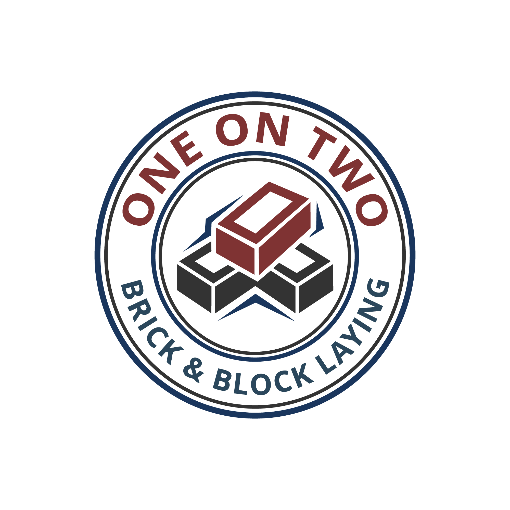 Logo-Design von Prodesign81 für One on Two Brick and Block Laying | Design #37583664