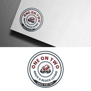 Logo Design by Prodesign81 for One on Two Brick and Block Laying | Design: #37722895