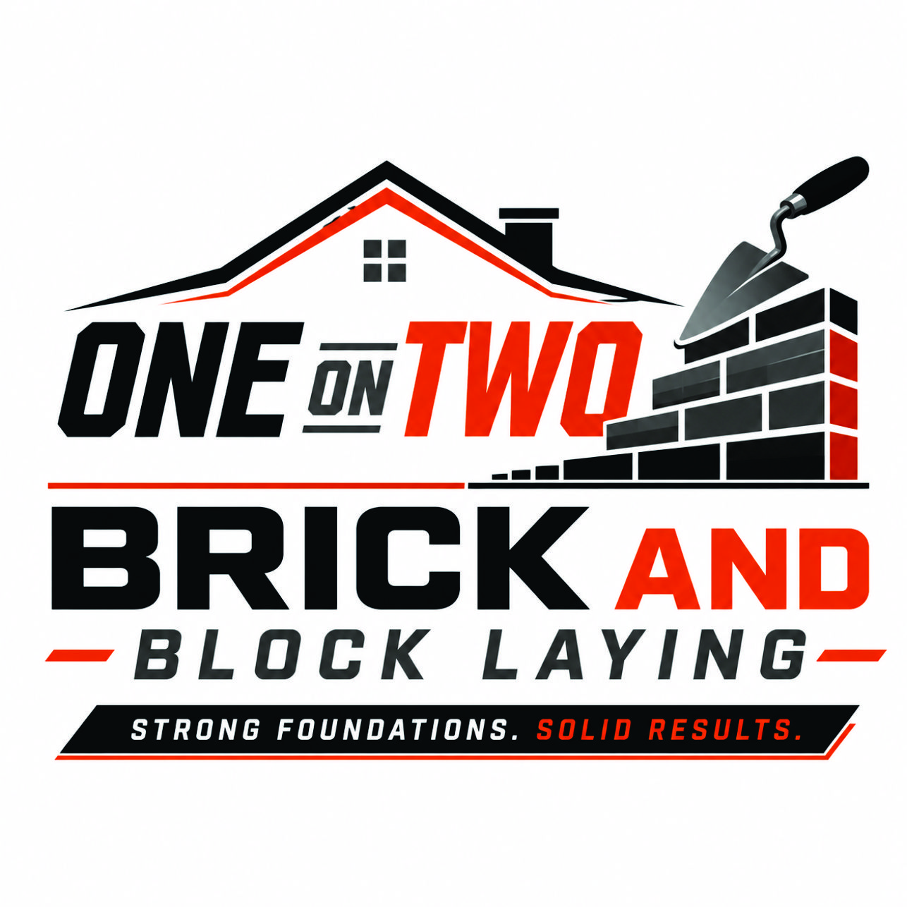 Design de Logo par Fortune 2 pour One on Two Brick and Block Laying | Design #37585273