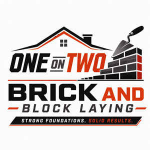 Logo Design by Fortune 2 for One on Two Brick and Block Laying | Design: #37585273