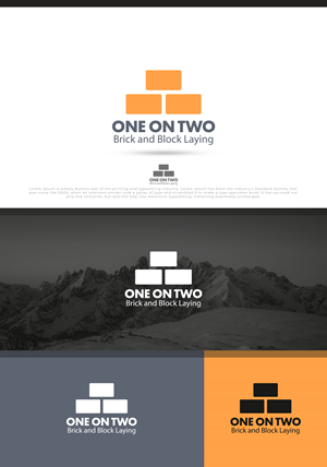 Logo-Design von Red Line für One on Two Brick and Block Laying | Design: #37583910