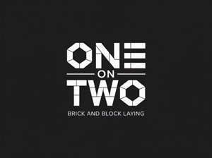 Logo Design by aneskayirt for One on Two Brick and Block Laying | Design: #37584005