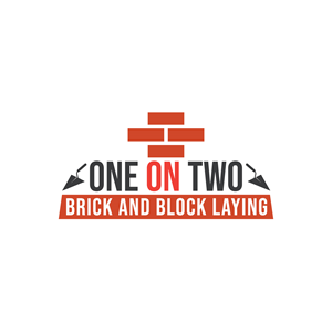 Logo-Design von geni für One on Two Brick and Block Laying | Design #37586014