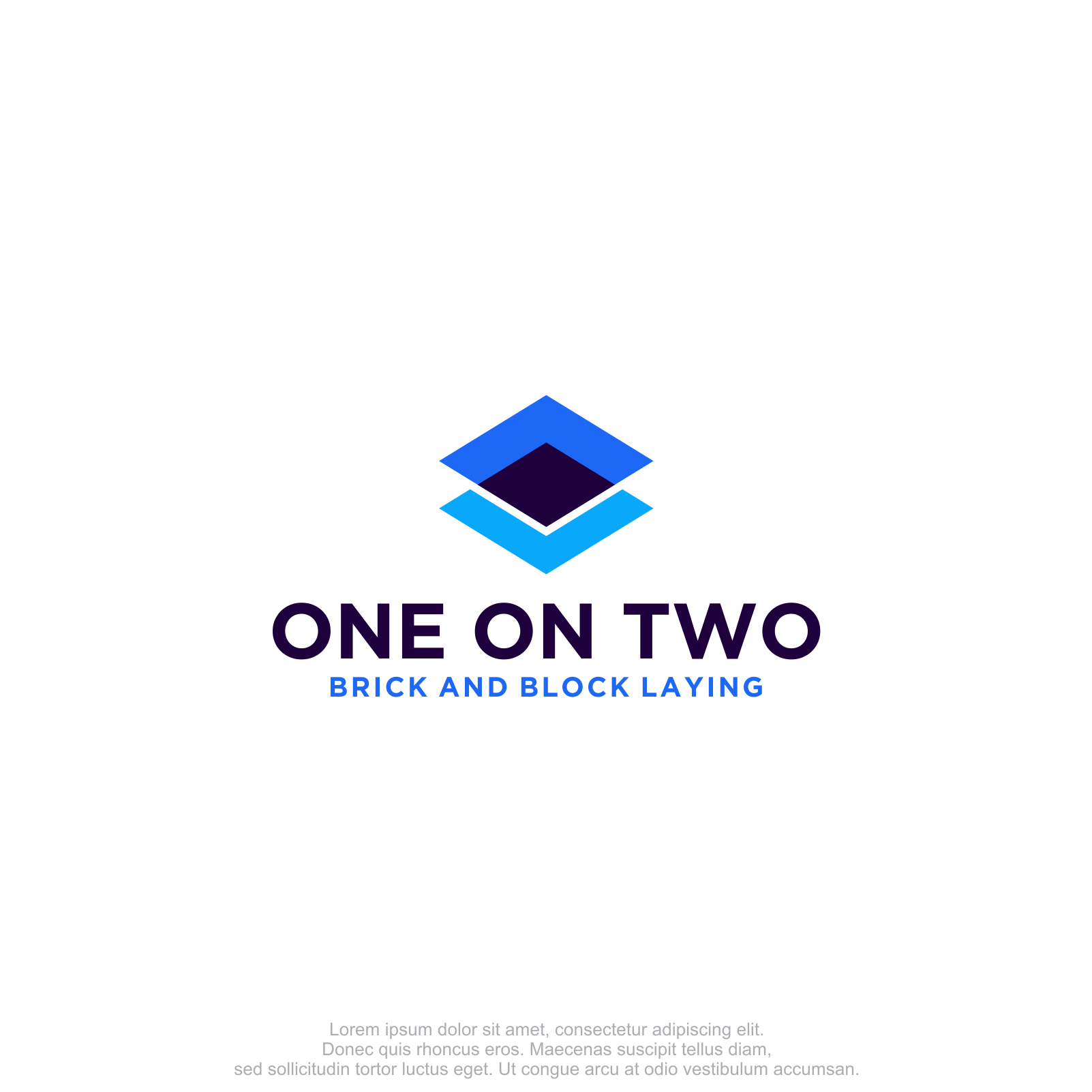 Design de Logo par M.Syaiful Huda pour One on Two Brick and Block Laying | Design #37584286